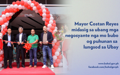 Mayor Costan Reyes midasig sa ubang mga negosyante nga mo bubo og puhunan sa lungsod sa Ubay